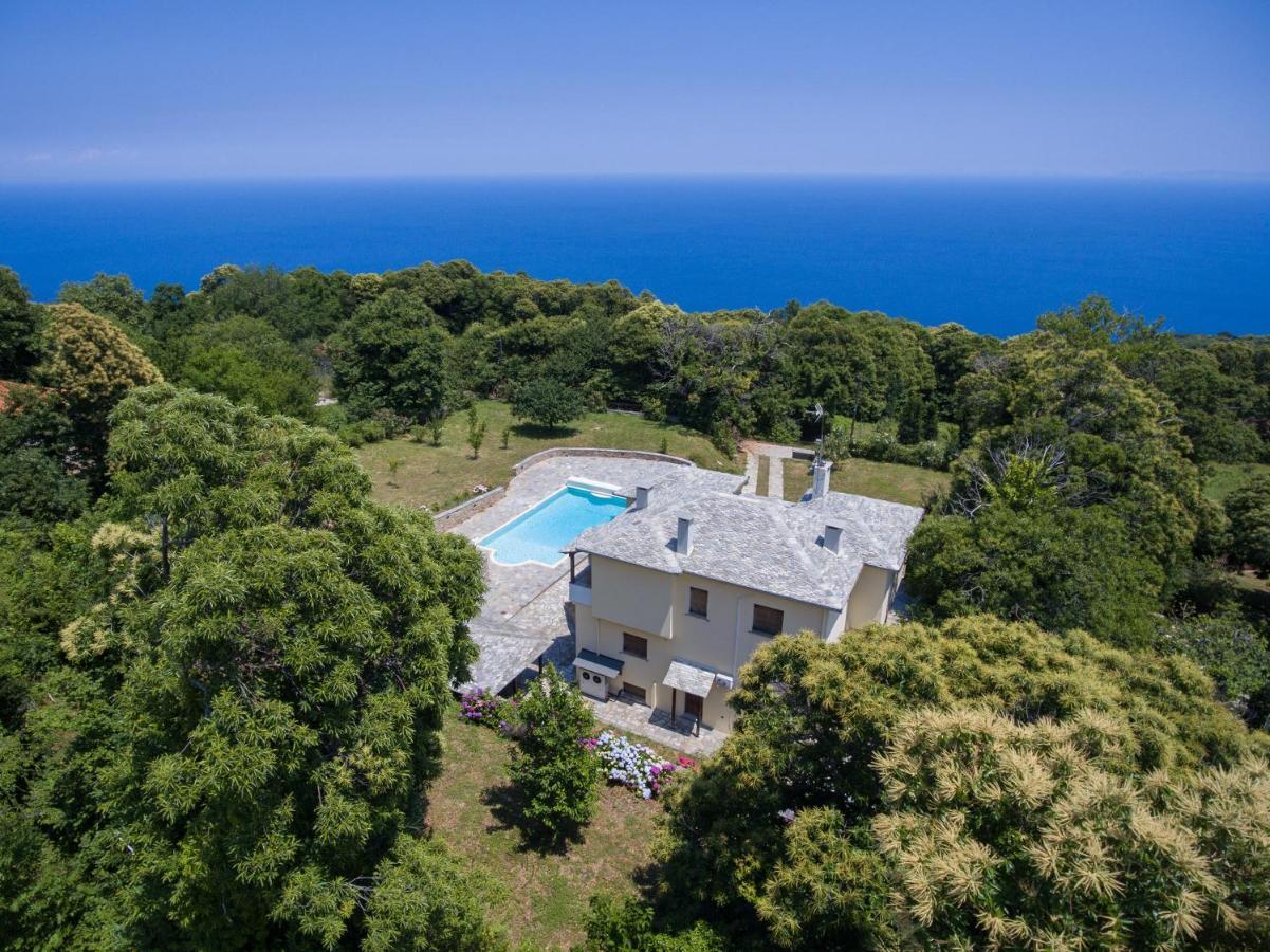 Luxury Villa With Pool In Tsagarada Exterior foto