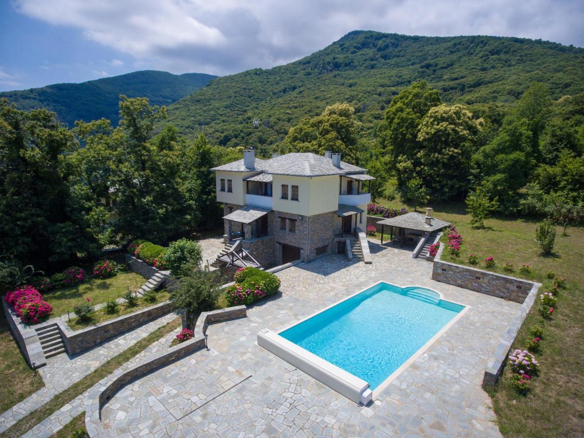 Luxury Villa With Pool In Tsagarada Exterior foto