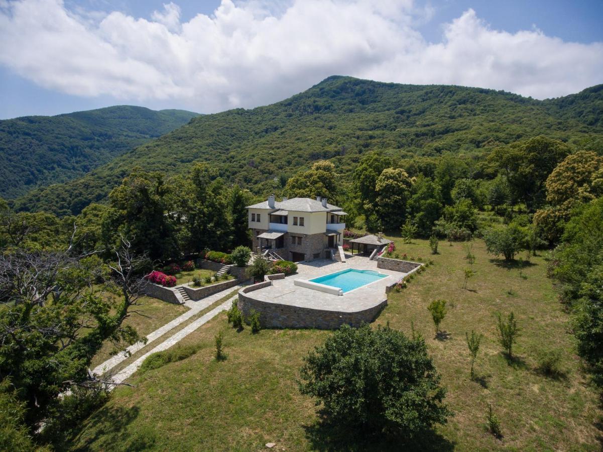 Luxury Villa With Pool In Tsagarada Exterior foto