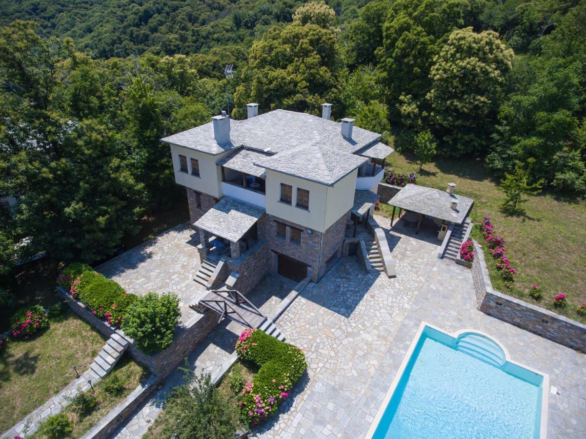 Luxury Villa With Pool In Tsagarada Exterior foto