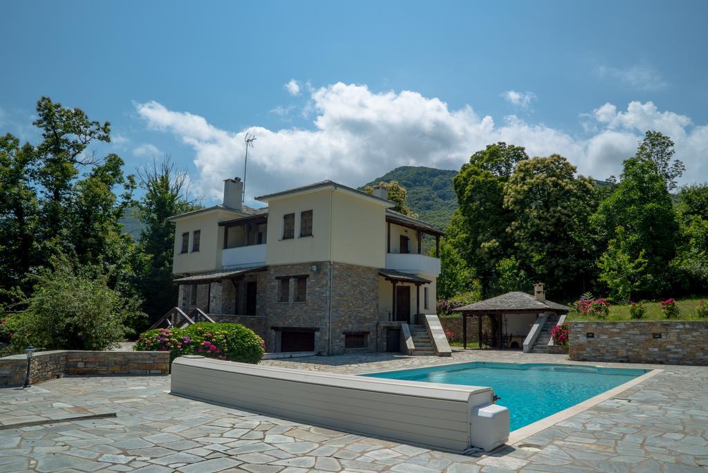 Luxury Villa With Pool In Tsagarada Exterior foto